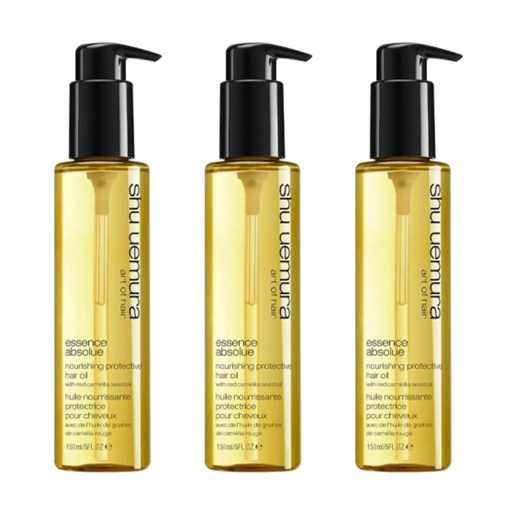 Shu Uemura Масло для волос Essence Absolue Camellia Питательное 150 мл, несмываемая сыворотка для волос против пушистости с термозащитой