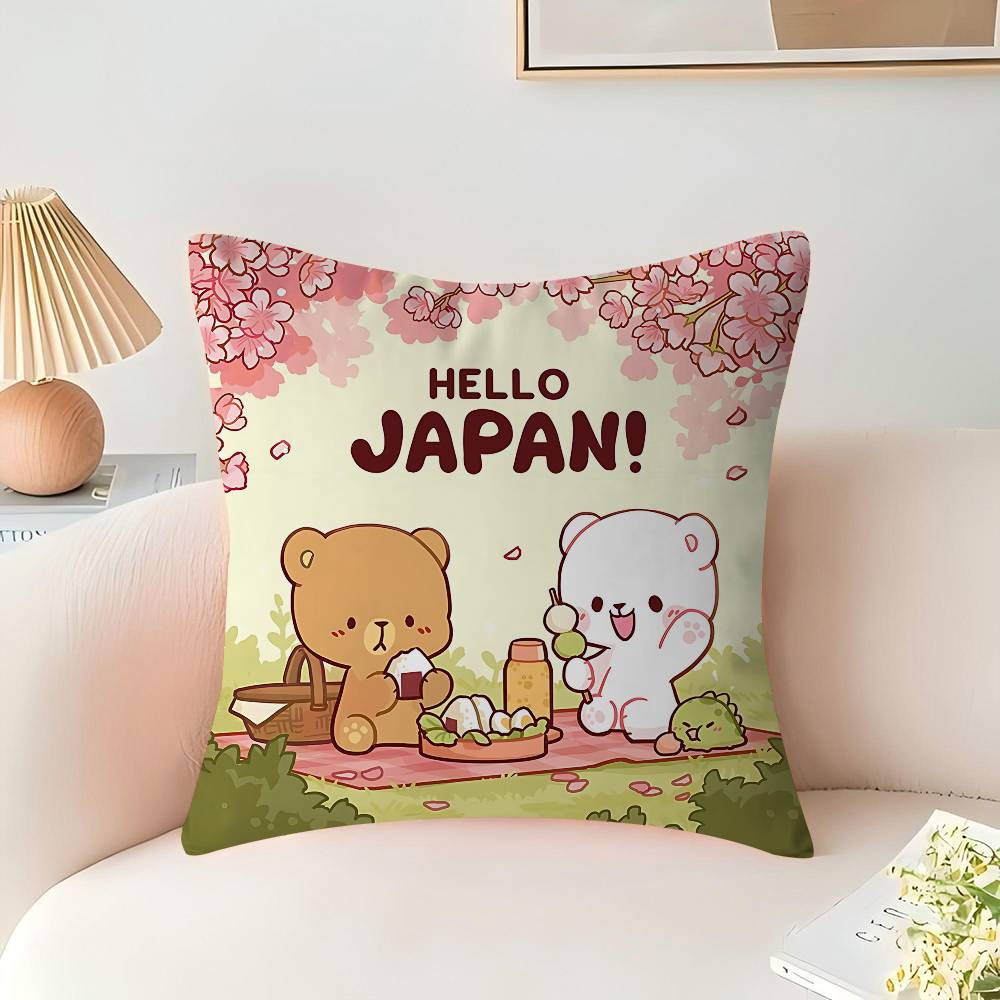 Наволочка "Молоко и Мокко" для Спальни и Гостиной, Декоративная Наволочка для Дивана