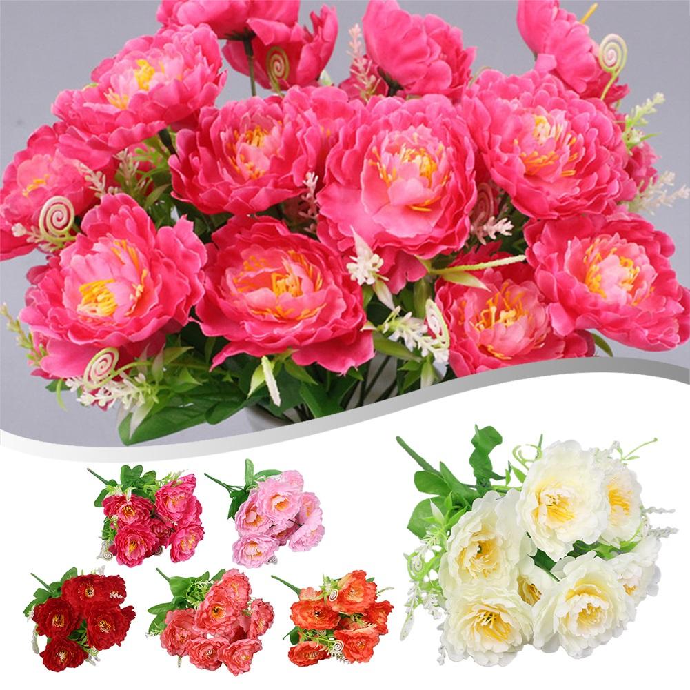 Home Decoration Silk Flowers Manual Measurement Data