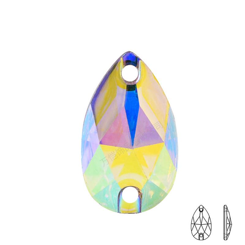 Капля воды из смолы, сшитая вручную, с плоским дном, аксессуары своими руками, декоративная одежда, головные уборы, обувь и шляпы, свадебное платье, плоская пряжка