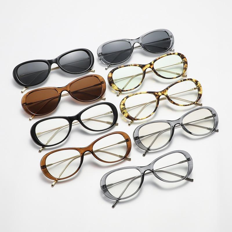 Retro Oval Frame Prescription Glasses for Woman Photochromic Myopia Glasses Customized Eyeglasses