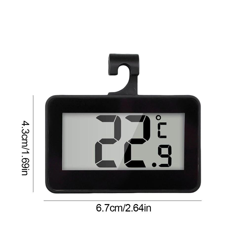 Mini Refrigerator Fridge Thermometer Large LCD Display Room Thermometer Max/Min Record Function Digital Refrigerator Thermometer