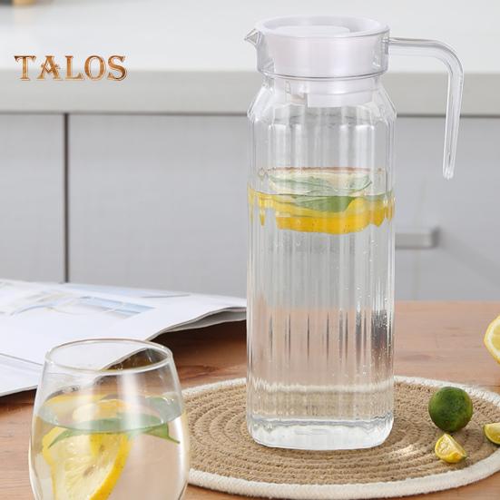 Пластиковые кувшины объемом 1,1 литра с крышкой, кувшин для чистой воды без содержания бисфенола А для холодного чая, лимонада, небьющийся кувшин для напитков, холодильник, кувшин для домашнего офиса