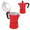 Red Moka Pot Aluminum Italian Coffee Maker Coffee Supplies Coffee Maker Coffee Making