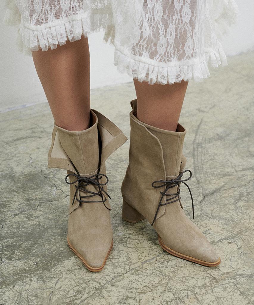 Mishuu Somuch Kara Tulip Boots_Beige