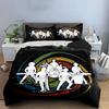 Musical Band Silhouette Design Bedding Duvet Cover Set Duvet Cover Pillowcases  (1*Duvet Cover 2*Pillowcases, without duvet insert)