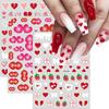 Valentine'S Day Love Nail Art Sticker Spice Girls Party Valentine'S Day Theme Sweet Cool European And American Style Heart Nail Sticker