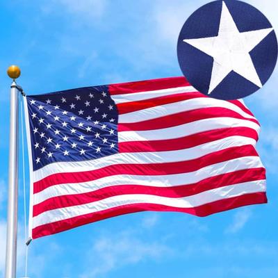 Американский флаг нейлон флаг США уличный комнатный маленький флаг США вышитые звезды сшитые полосы латунные люверсы