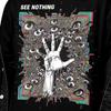See Nothing Psychedelic Shirt | Trippy Eye Hand Graphic Tee | Surreal Weirdcore Vision T-Shirt | Abstract Psychedelic Art