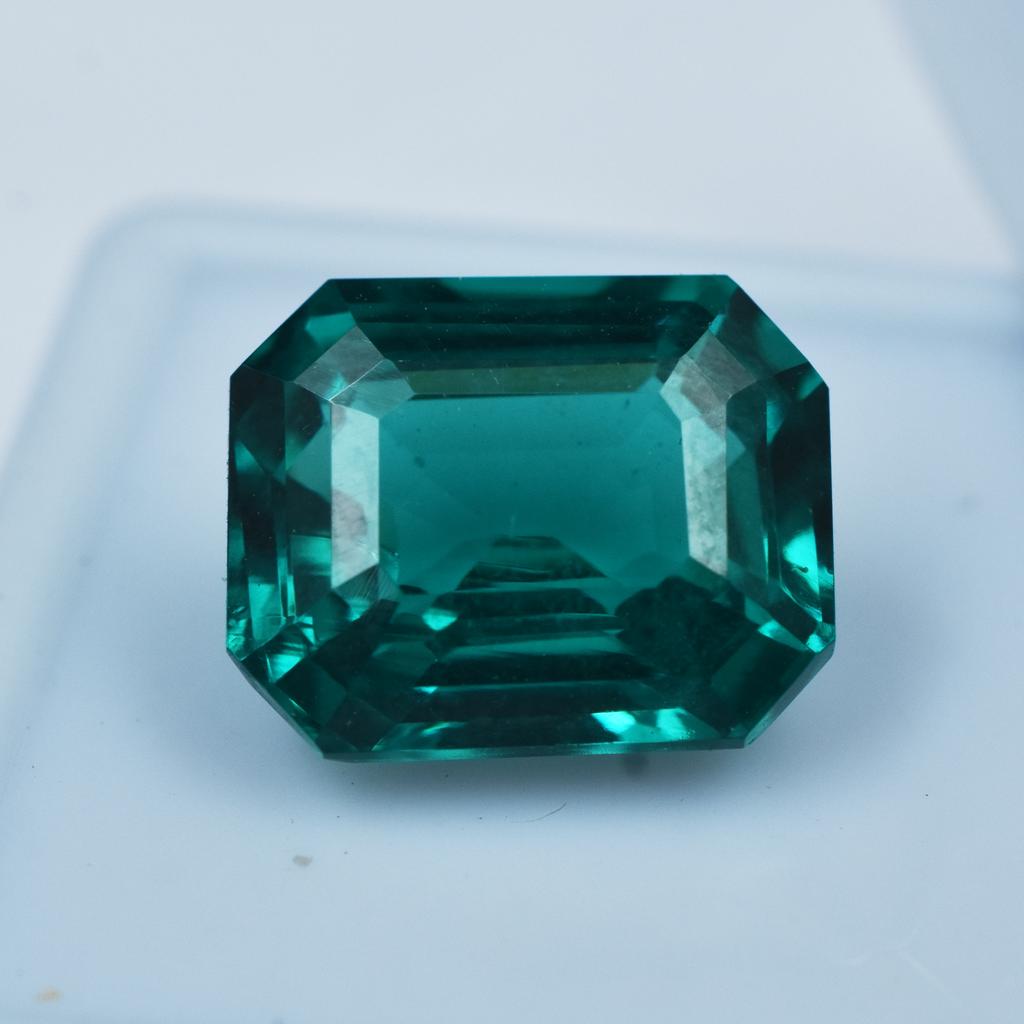 10.45 Ct Natural Green Garnet Emerald Cut Stunning Loose Gemstone