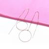 Exquisite Russian 585 Purple Gold Fashion Versatile Large Circle Earphone Women'S Foreign Gas Plated Rose Gold Earphone Women'S