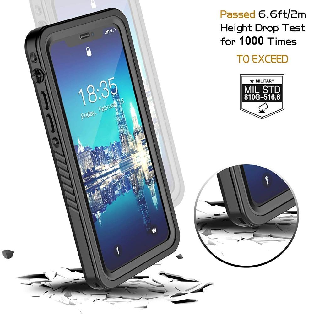 Водонепроницаемый чехол IP68 для iPhone 16e 15 14 13 12 11 Pro XS MAX XR 7 8 Plus, противоударный прочный прозрачный чехол с защитой экрана для дайвинга