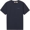 Levis Свободная Повседневная Футболка с Логотипом-Буквой, Рубчик, Круглый Вырез, Короткий Рукав, Мужские Топы, Темно-Синий 002XA-0001