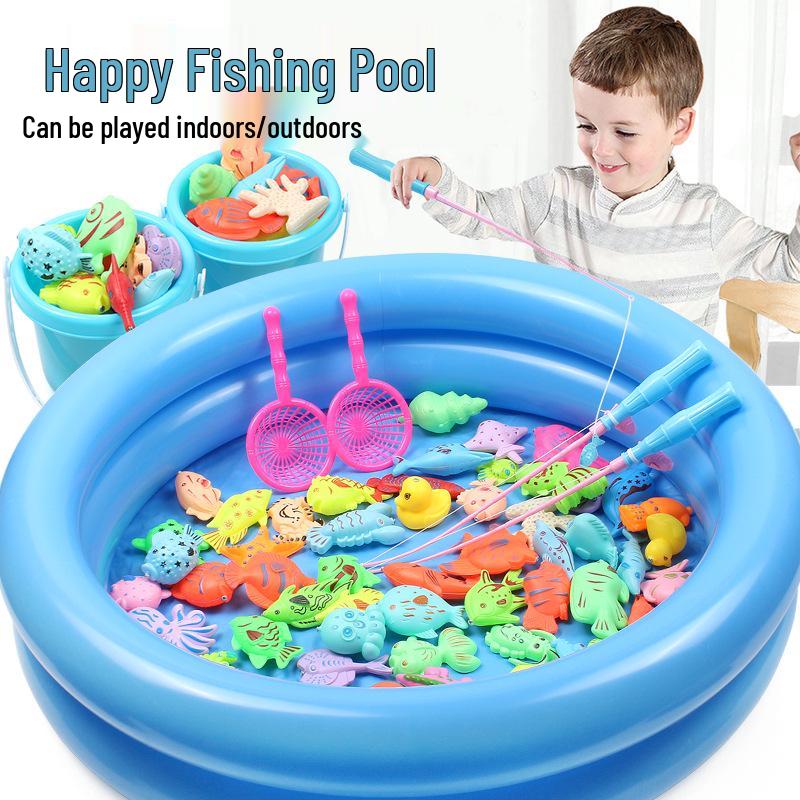 Детский магнитный набор для рыбалки – Летняя развивающая ролевая игра для детей