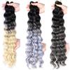 Chemical Fiber High-temperature Silk Wig Hair Handle Wave Crochet Hair Curved Hair Handle Crochet Hair Braided Dirty Braid Wig