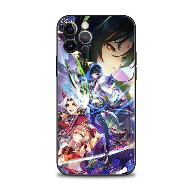 Чехол для телефона Apple Iphone 14 13 12 11 Pro Max 13 12 Mini Xs Max Xr X 7 8 6 6s Plus с рисунком Genshin Impact Aether Lumine