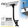 Carbon Steel Solar Panel Mount Terminal Plate Bracket, Roof Installation Weather Resistant High-Strength Adjustable Anti-corrosion Bracket