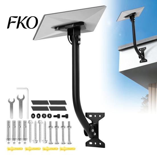 Carbon Steel Solar Panel Mount Terminal Plate Bracket, Roof Installation Weather Resistant High-Strength Adjustable Anti-corrosion Bracket