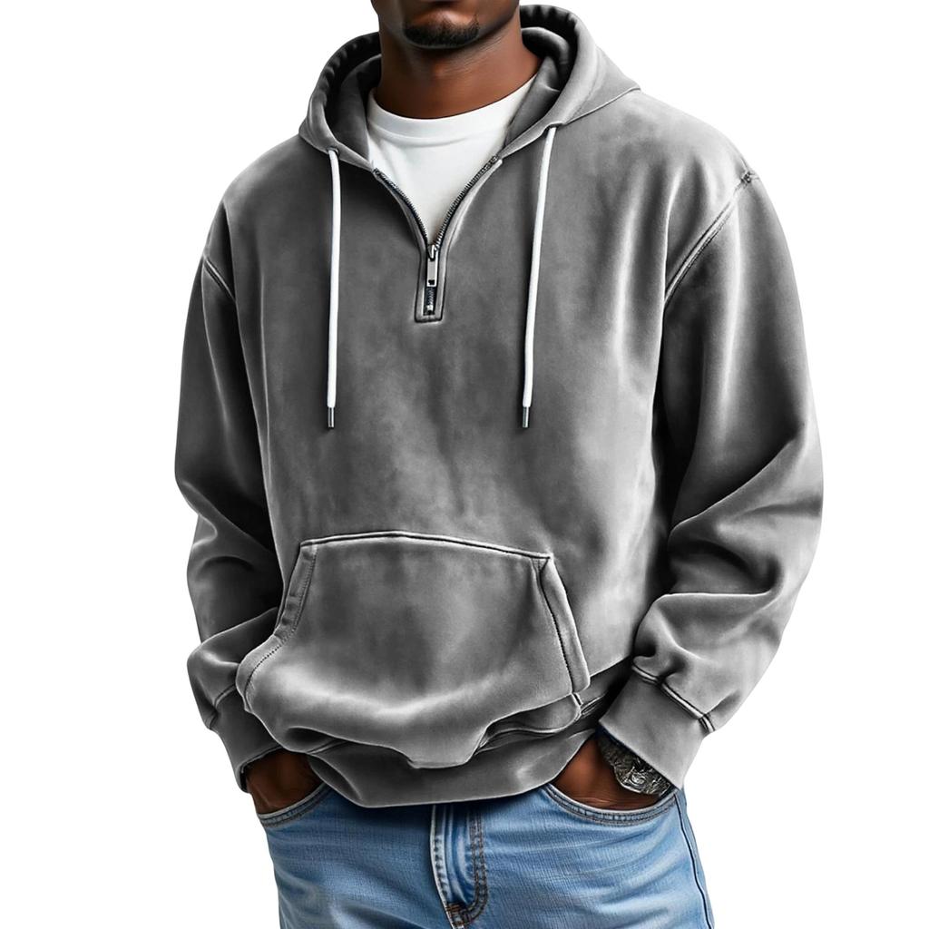 Мужской  Спортивный  Повседневный  С Длинными Рукавами  Капюшон  Худи