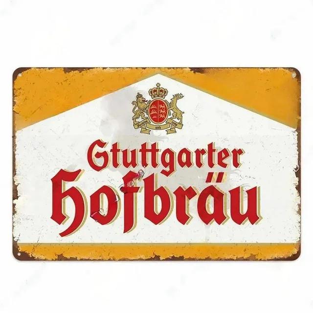 Винтажные металлические жестяные таблички Плакат Erdinger Veltins Настенное украшение Железные художественные постеры для мужской пещеры Дом Кафе Сад Клуб Бар Ретро