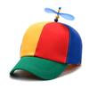 Забавная шляпа Snapback, пропеллер вертолета, приключенческая шляпа для папы, радужная, бамбуковая, бейсбольная кепка со стрекозой для взрослых, детей, мальчиков и девочек
