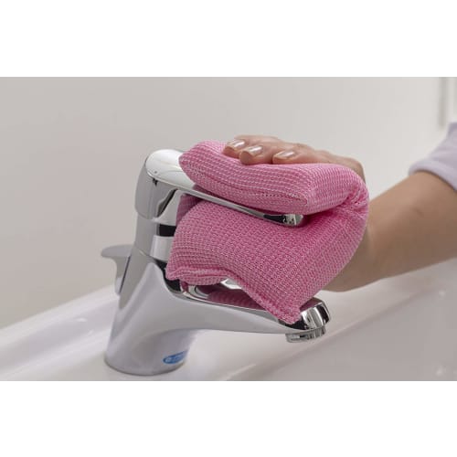 3M Scotch-Brite Bath Shine BN-01 Bath Cleaning Sponge, No Detergent Required, Dimpled