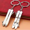 2Pcs 2022 Winter Sports Games Ski Keychain Ski Sports Key Ring Skier Keychain Sports Charm Skiing Gift for Skier Ski