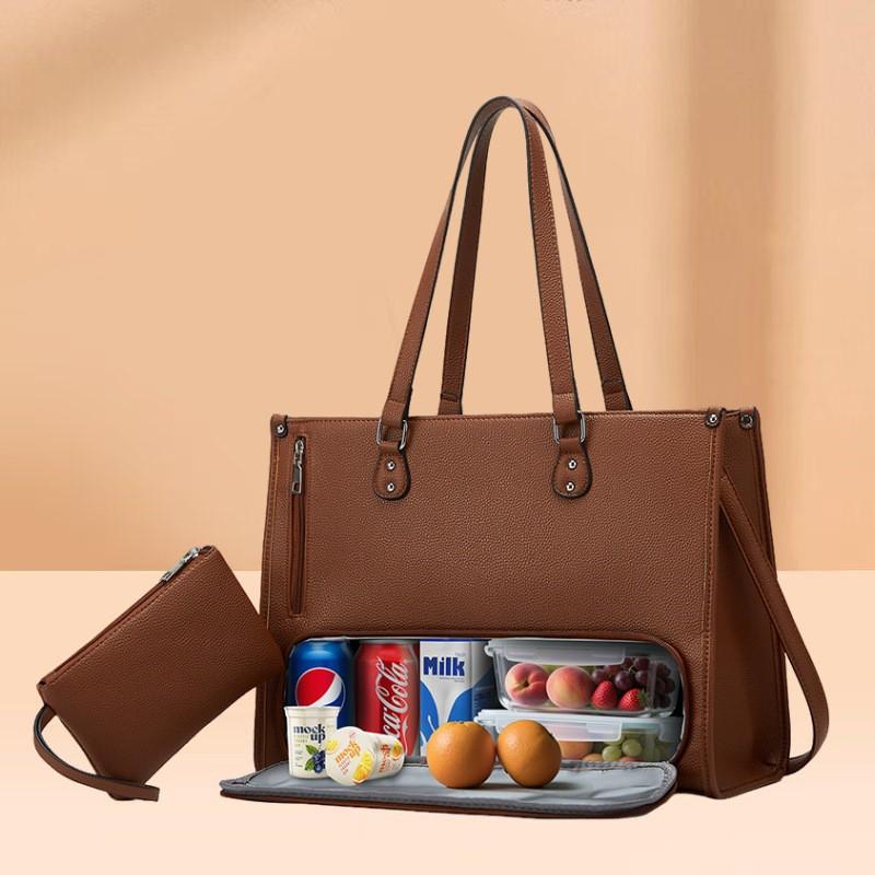 Large Capacity Tote Bag Women 2025 Stylish Multi-Functional Laptop Shoulder Business Commute Travel