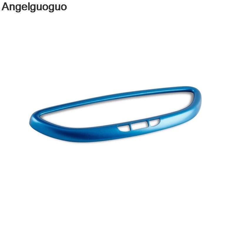 Angelguoguo Car Inner Rearview Mirror Cover Frame Cover Trim Sticker for Porsche Cayenne Macan Panamera