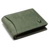 WildHorn Green Leather Wallet for Men I 9 Card Slots I 2 Currency & Secret Compartments I 1 Zipper & 3 ID Card Slots