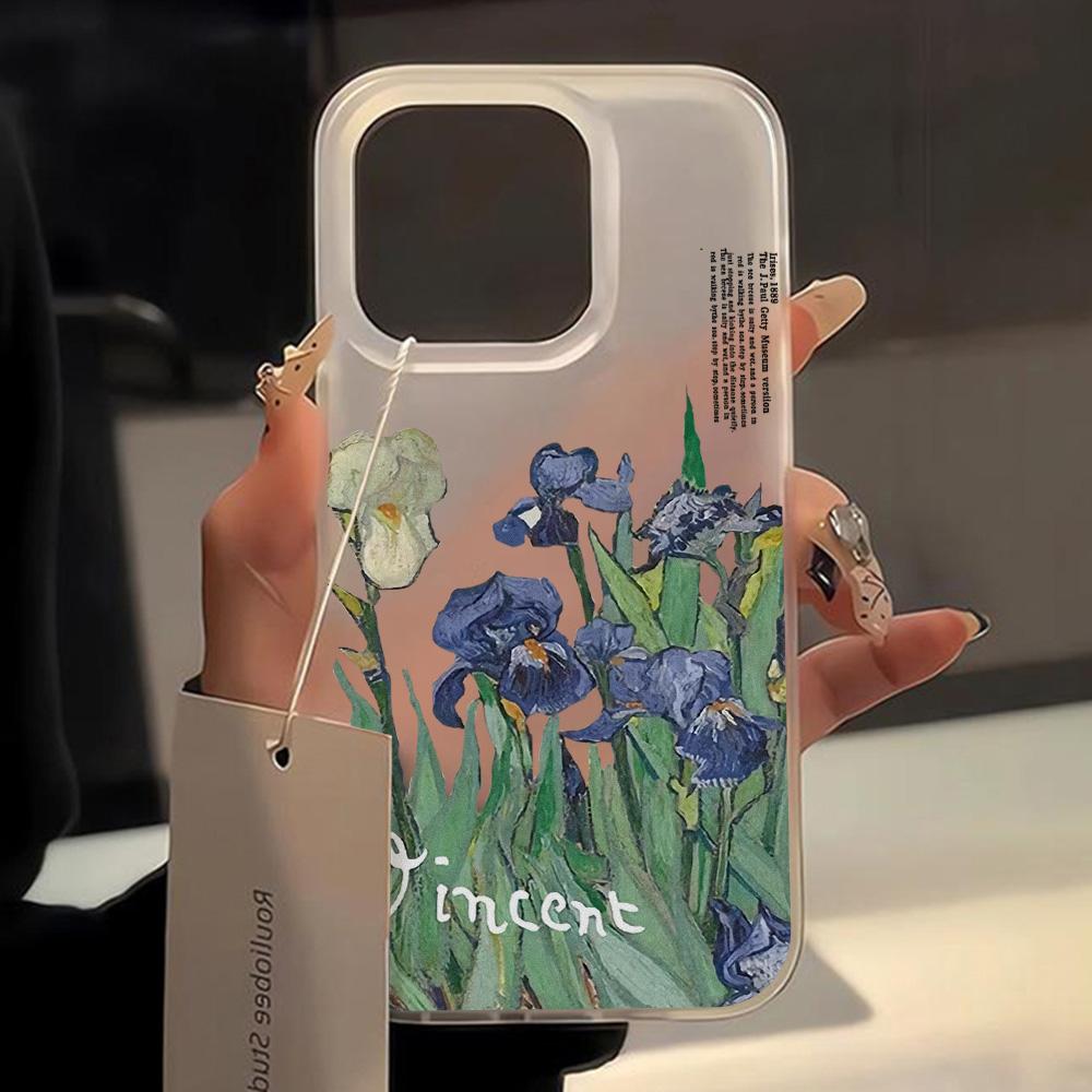 Чехлы для мобильных телефонов iPhone 11 13 15 Pro Max 12 14 Pro Max Чехол для iPhone 16 15 Plus 13 Pro 12 Mini 13 Mini Матовая текстура Нарисованные мультяшные цветы