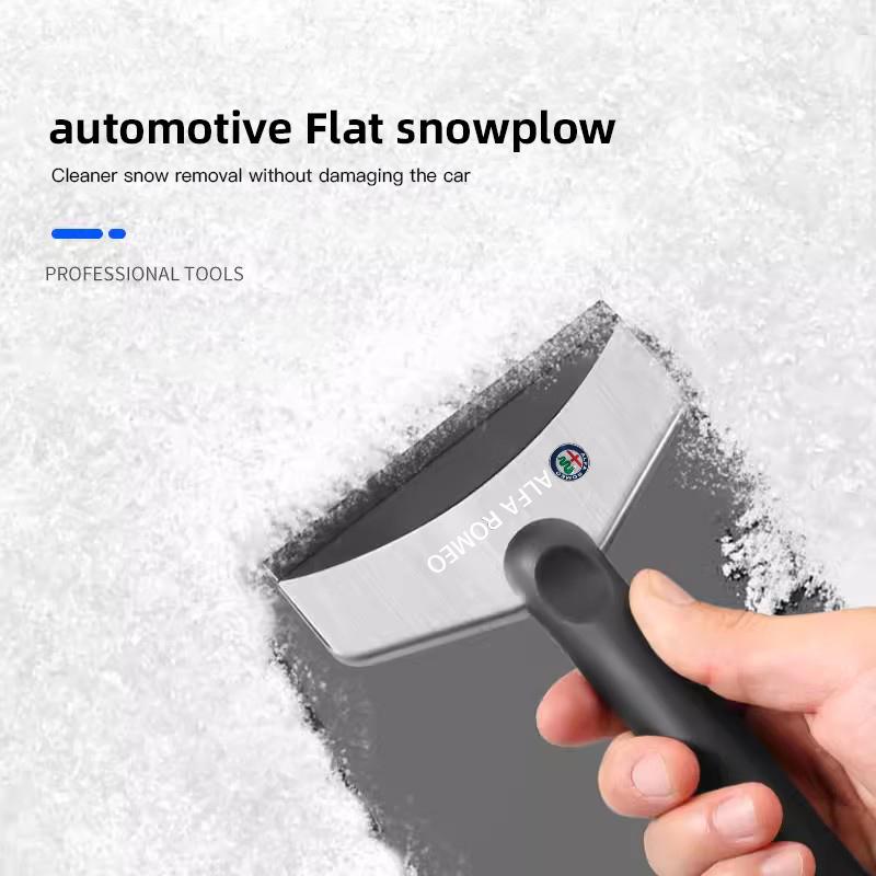 UHNPV1 TFLGX1 Car Snow Shovel Defrosting Ice Scraper Tool Snow Removal For Alfa Romeo Giulia Stelvio Giulietta 156 159 147 Mito Tonale Brera D