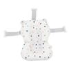 Baby Bath Seat Cushion Floating Safe Foldable Adjustable Infant Bath Supporter for Newborn White