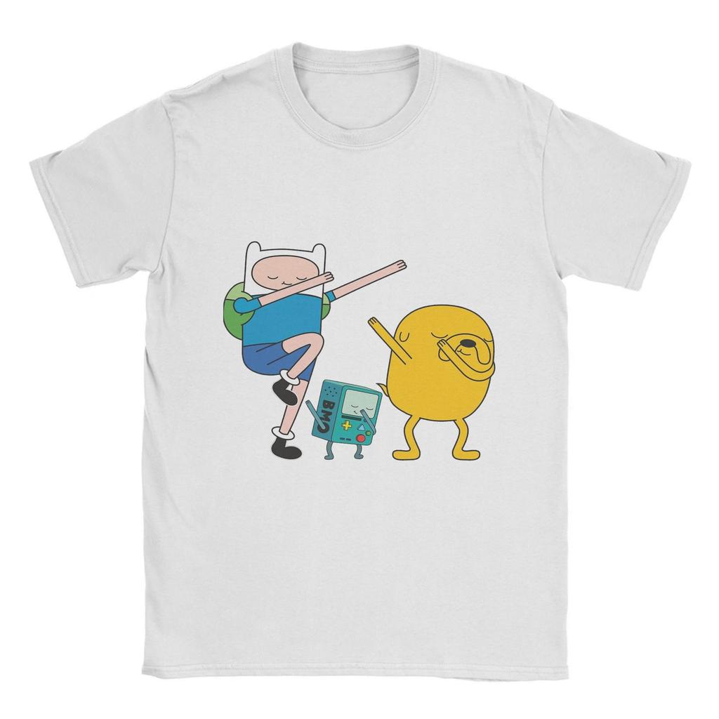 Время приключений Футболка Лето Финн Джейк БМО Дэб Хлопковые футболки для мужчин Тренд Принт Футболка Короткий рукав Базовый топ Футболки