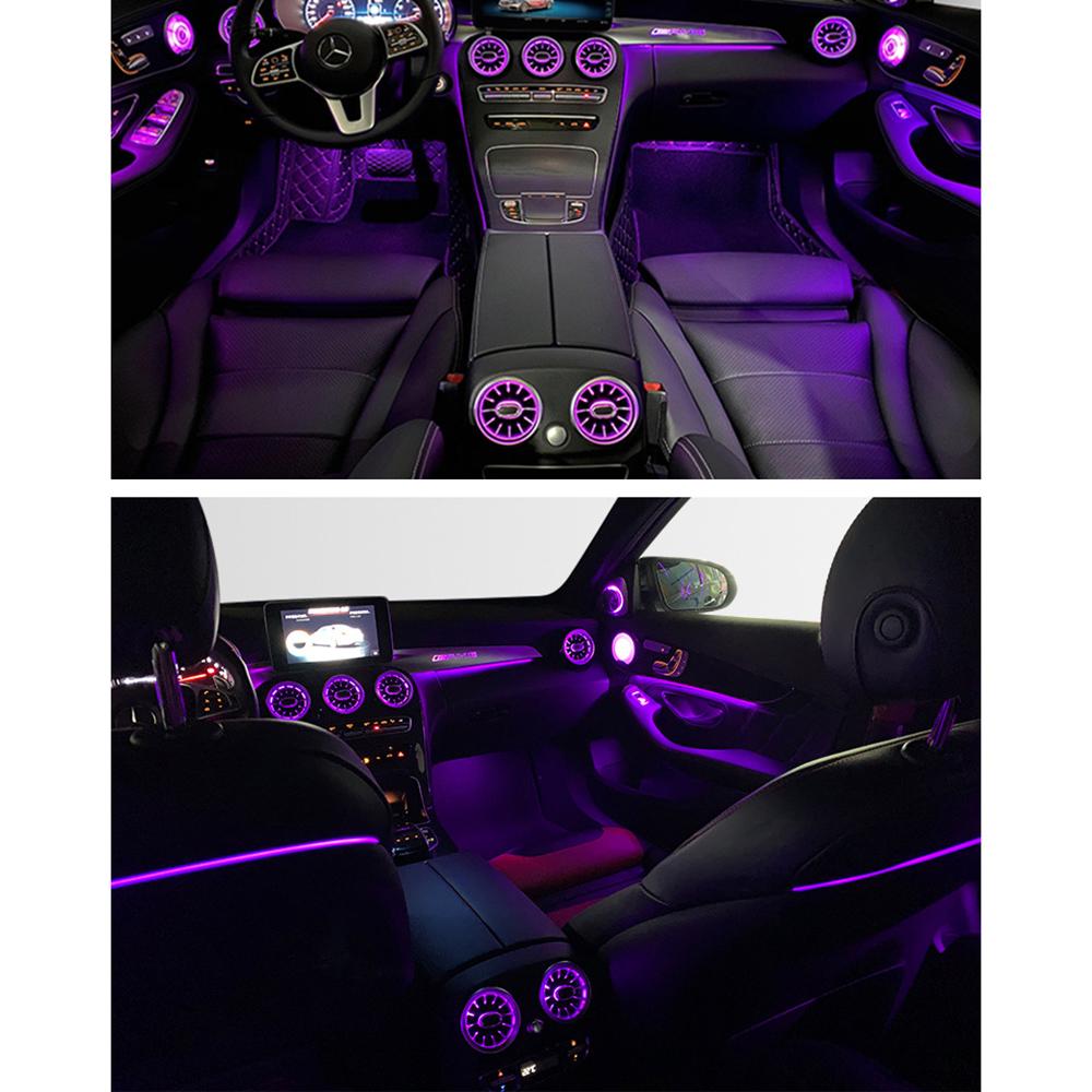 Для Mercedes Benz W213 W222 W205 X253 C300 C350E C400 E S C Класс 3D Вращающийся Динамик Твитер 64 цвета