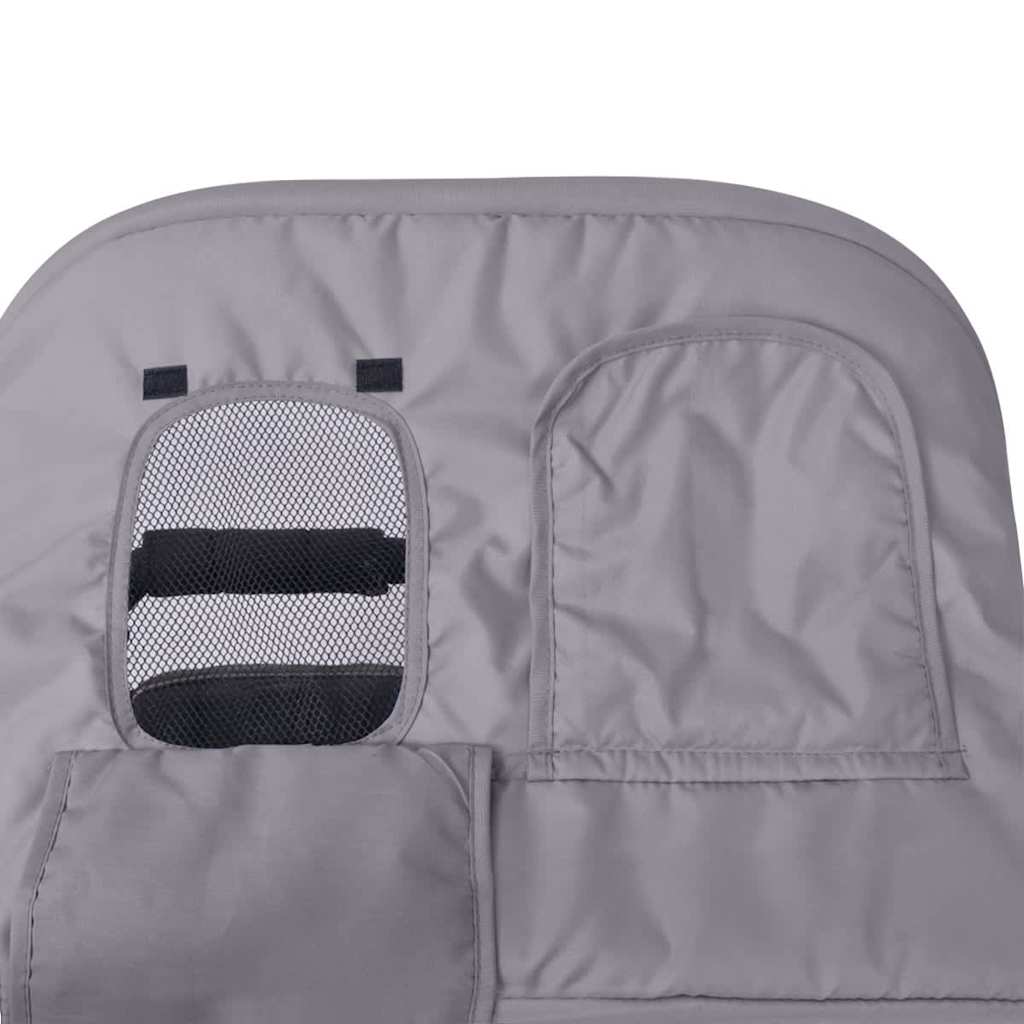 Twin Stroller Steel Frame Grey and Black