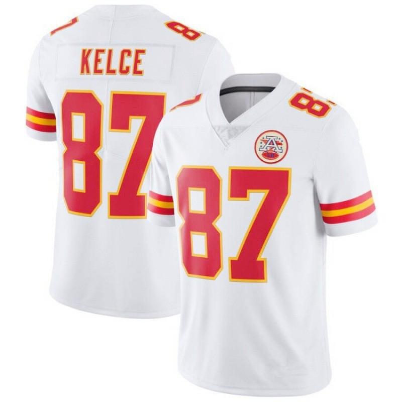 Kansas City Chiefs Football Jersey 87 Kelce 15 Mahomes Embroidered Sports Fan Game