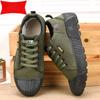Fashion Mens Canvas Shoes Outdoor Breathable Work Shoes Non Slip Casual Sneakers for Male Soft Sole Walking Flats Casuales