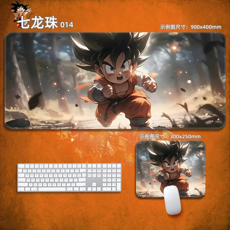 Аниме Коврик для мыши Dragon Ball Кожаный коврик для мыши Устойчивый Маленькие мальчики Защита запястья Коврик для клавиатуры Настольный коврик Анимация Сон Гоку Декоративная скатерть