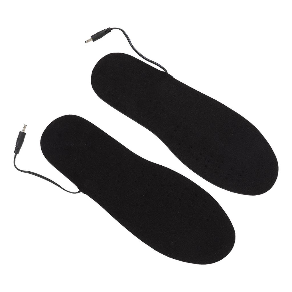 Heated Insoles Soft Warm Breathable Cuttable Electric Heating Insoles with USB Rechargeable Battery