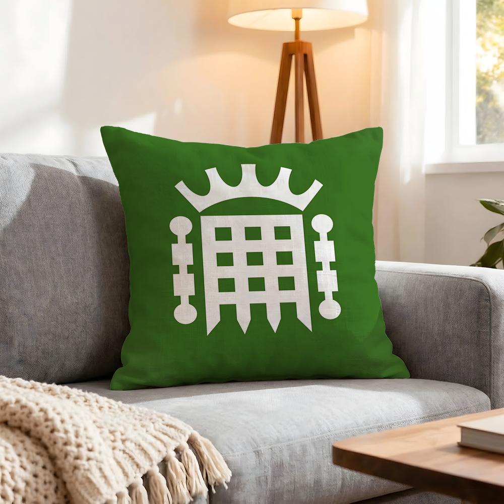 Classic Parliament Cushion Cover 1Pcs Decorative Covers Soft Cushion Case For Sofa Couch Decor 40X40 45X45 Pillowcases