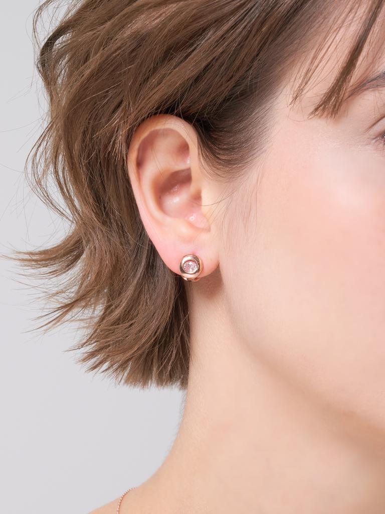 Ellejewelry 14K Gf Простые круглые серьги-гвоздики Elgpee575