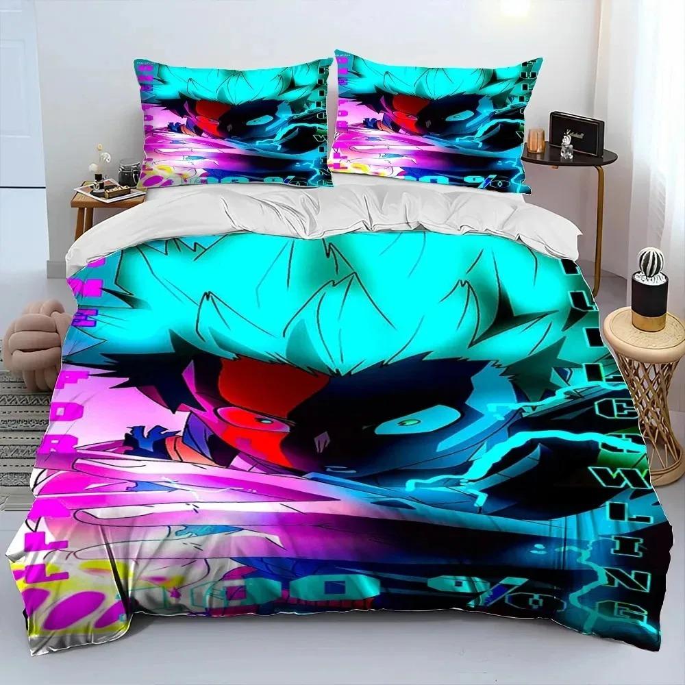 Anime My Hero Academia Izuku Deku Bedding Set Twin Queen Size Duvet Cover Pillowcase for Boys Girls