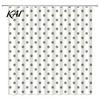 Modern Retro Style Bath Drapes Polka Dot Shower Curtain with Hooks, Waterproof Fabric Bathroom Curtain, Quick Dry Stall Curtains for Bathtub