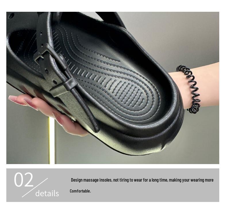 2025 Женские нескользящие сандалии и шлепанцы из ЭВА на толстой подошве, слипоны для ношения в помещении/на улице