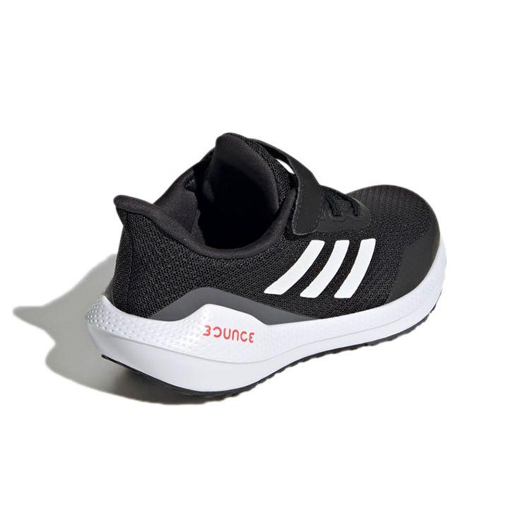 Adidas EQ21 Run Bounce J Черно-белые детские кроссовки Core-Black Cloud-White Grey-Five GZ5984
