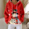 Hoodies For Women Oversized Winter Plush Cute Sweatshirts Pullover Trendy Fall Winter Clothes