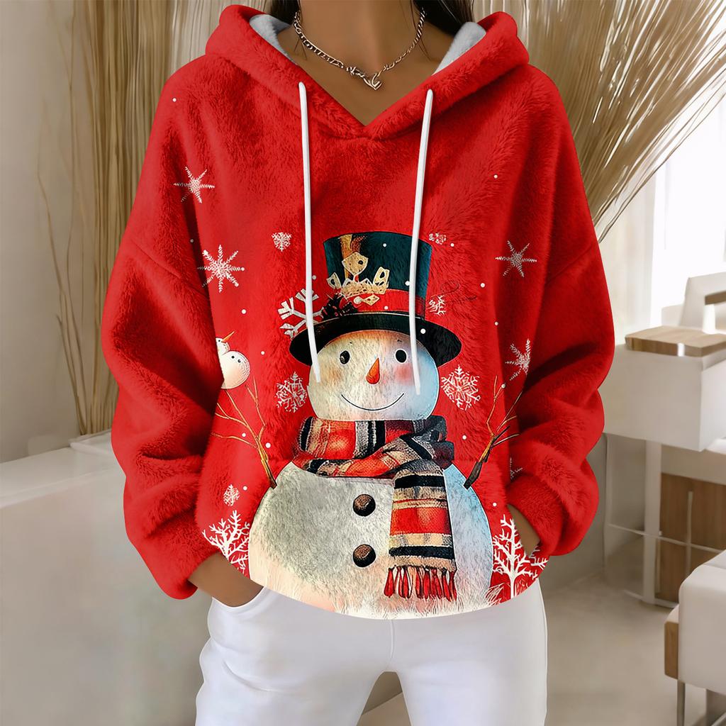 Hoodies For Women Oversized Winter Plush Cute Sweatshirts Pullover Trendy Fall Winter Clothes