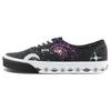 CLOTTEE X Authentic Retro Galaxy Cross Stitch Slip Resistant Durable Low Top Skate Shoes Unisex Skate Shoes Black Purple White VN000EE3BPB1