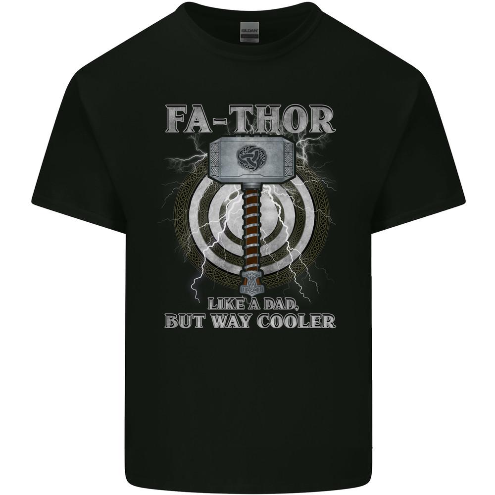 FA-THOR Смешная футболка на День отца Тор Папа Мужская легкая хлопковая футболка Унисекс футболка